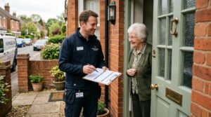 Double Glazing Grants for Over 60s — What the UK Government Actually Offers 3 Installer_talking_with_homeowner